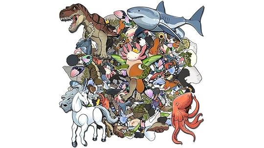 cryptid monster sticker set
