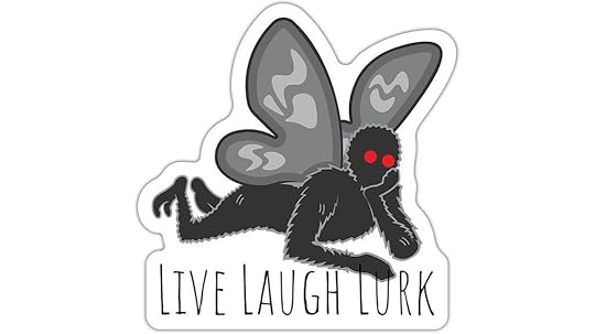 cryptid mothman sticker art