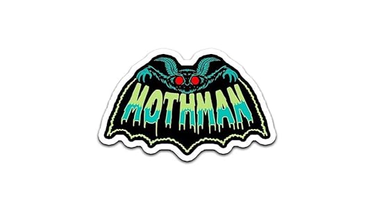 mothman waterproof vinyl stickers