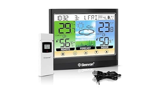 wireless weather station with lcd
