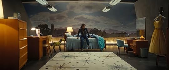 Lucy (Ella Purnell) wakes up confused in a Vault Tec bedroom in Fallout season 2.