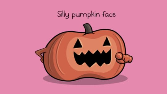 Silly pumpkin face