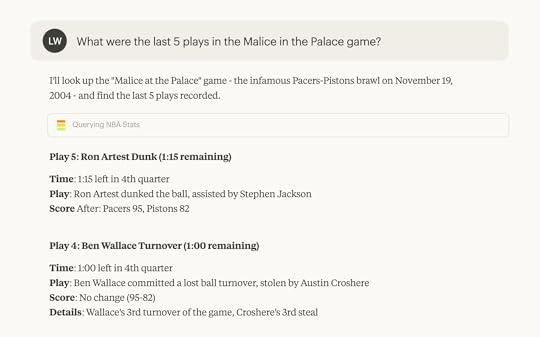 World Knowledge in AI model for an NBA app