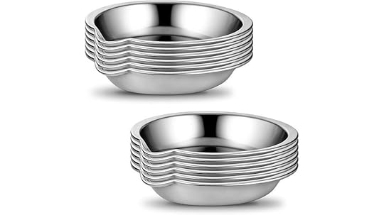 small stainless steel paint trays