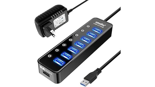 seven port powered usb hub