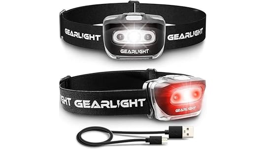 rechargeable headlamp flashlights 2 pack