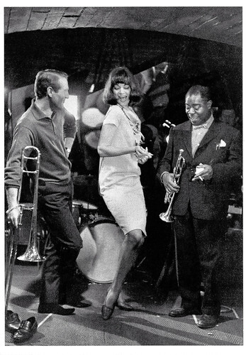 Paul Newman and Louis Armstrong in Paris Blues (1961)