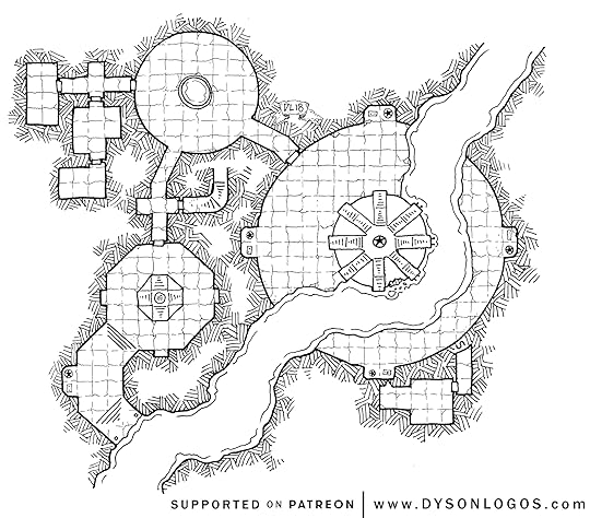 Ziggurat map from Dyson Logos ��� Shrines of Silver