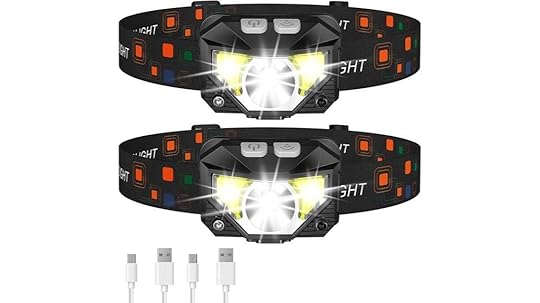 rechargeable led headlamp flashlight