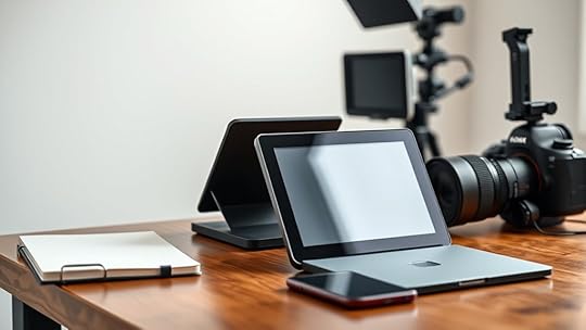 portable user friendly teleprompter setup