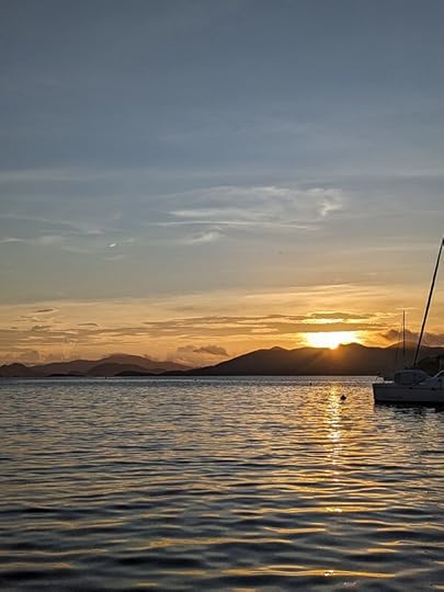 sunrise over St. John
