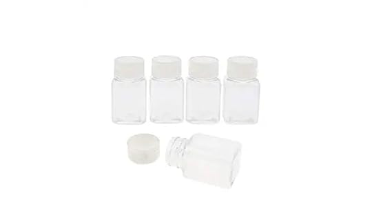 five 80ml screw top jars