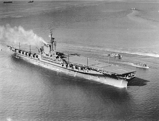 USS Midway (CVB-41) after her commissioning, Hampton Roads, VA, 10 September 1945 (US Navy photo: NH 97631)