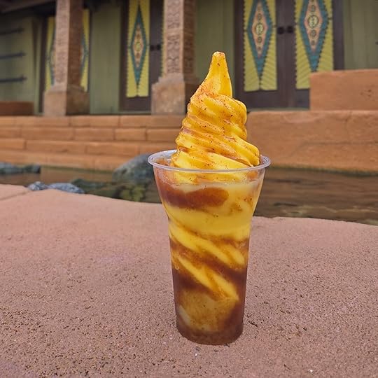 DOLE Whip Mango and Chamoy Float: DOLE Whip Mango, pineapple juice, chamoy, and chili-lime seasoning
