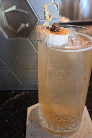 A banana brulee cocktail at GEO-82