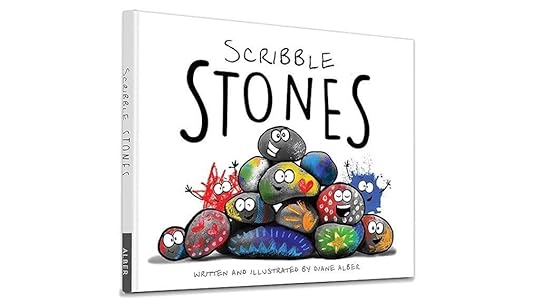 colorful textured painted stones