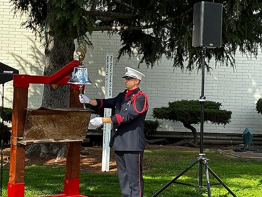 The bell was rung to commemorate the victims of the...
