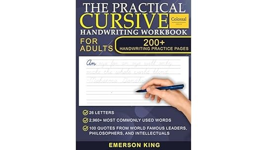 adult cursive handwriting practice