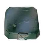 Dark grayish-green airbrushed on the base