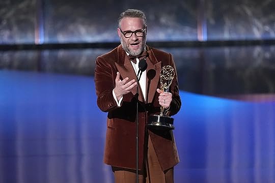 Seth Rogen accepts the award for outstanding lead actor in a comedy series