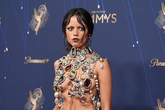 Jenna Ortega arrives at the 77th Primetime Emmy Awards on...