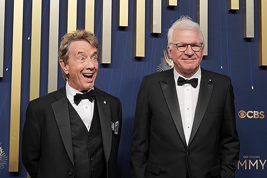 Martin Short, left, and Steve Martin arrive at the 77th...
