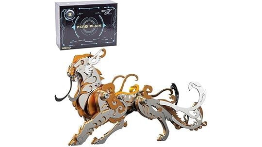 steampunk tiger metal puzzle