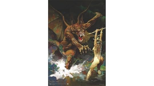 frazetta s blacklight beast poster