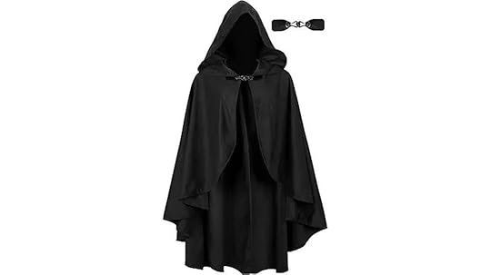 medieval style hooded cloak