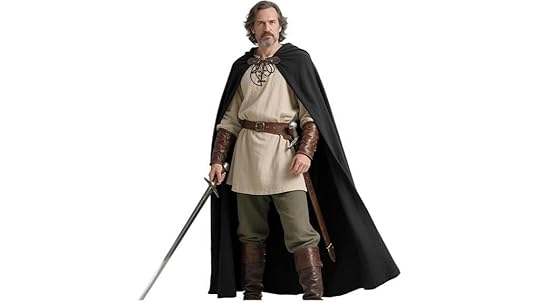 medieval style hooded cloak