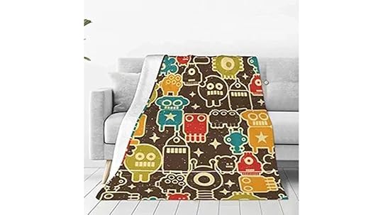 robot monsters plush blanket