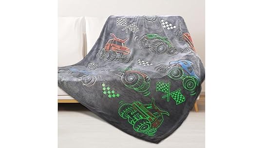 boys truck cars blanket