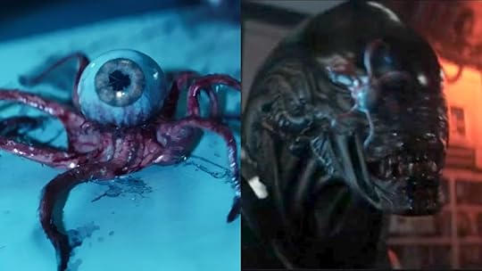 (Left) The T. Ocellus (Right) The T. OCellus attacks the Xenomorph
