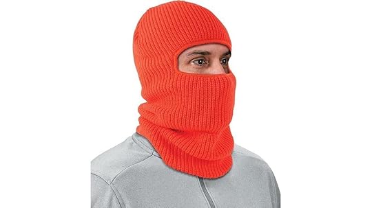 two layer rib knit balaclava