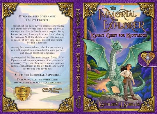 The Immortal Explorer cozy-fantasy adventure series by author Kathleen J. Shields