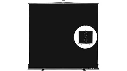 large collapsible black backdrop