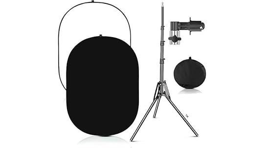 black and white chromakey stand