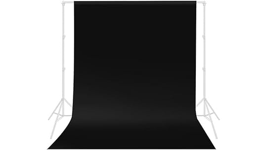 black photography backdrop curtain