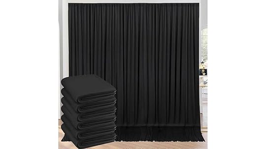 large black photography backdrop