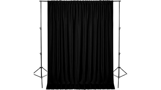 10x8 ft black backdrop