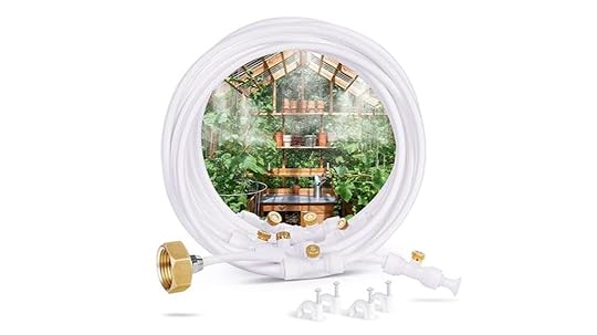 misting system with brass nozzles