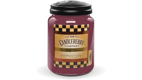 large maple scented candle