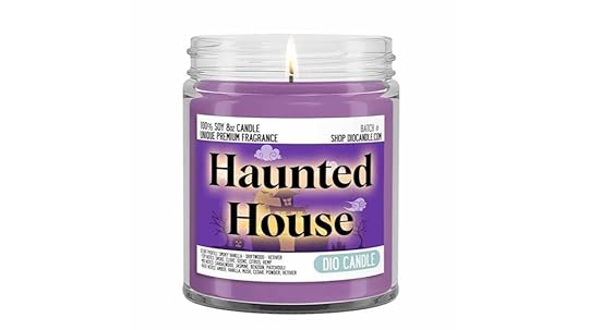 spooky house scented candle