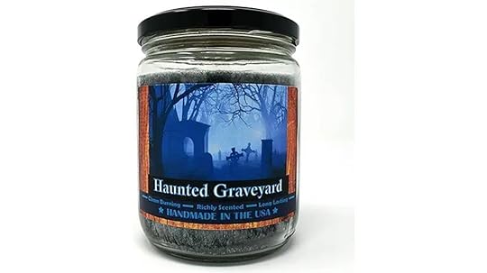 spooky cemetery scented candle
