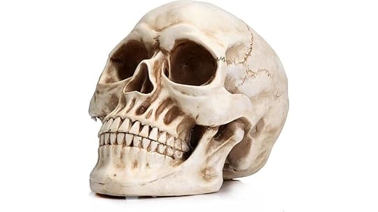 resin skull home decor