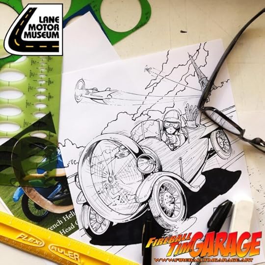 Automotive Pop Culture Movie and TV Car Art by Fireball Tim Garage