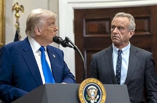 President Donald Trump holds a press conference with Health and Human Services Secretary Robert F. Kennedy Jr., Monday, May 12, 2025, in the Roosevelt Room. (Official White House photo by Joyce N. Boghosian)