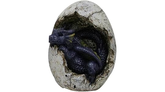purple dragon egg statue