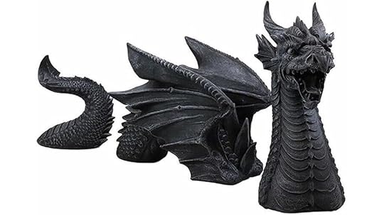 large resin dragon statue