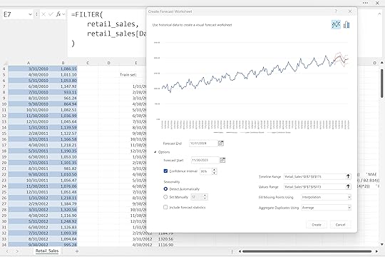 Foreacast sheet settings